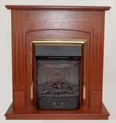 Вернисаж  под стандартный очаг (Majestig BR) цв.дуб коньячный (880*250/350*960)