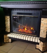 Экстер угловой, очаг Jupiter 30, цв.венге, сланец, 1450*940*1090*1022